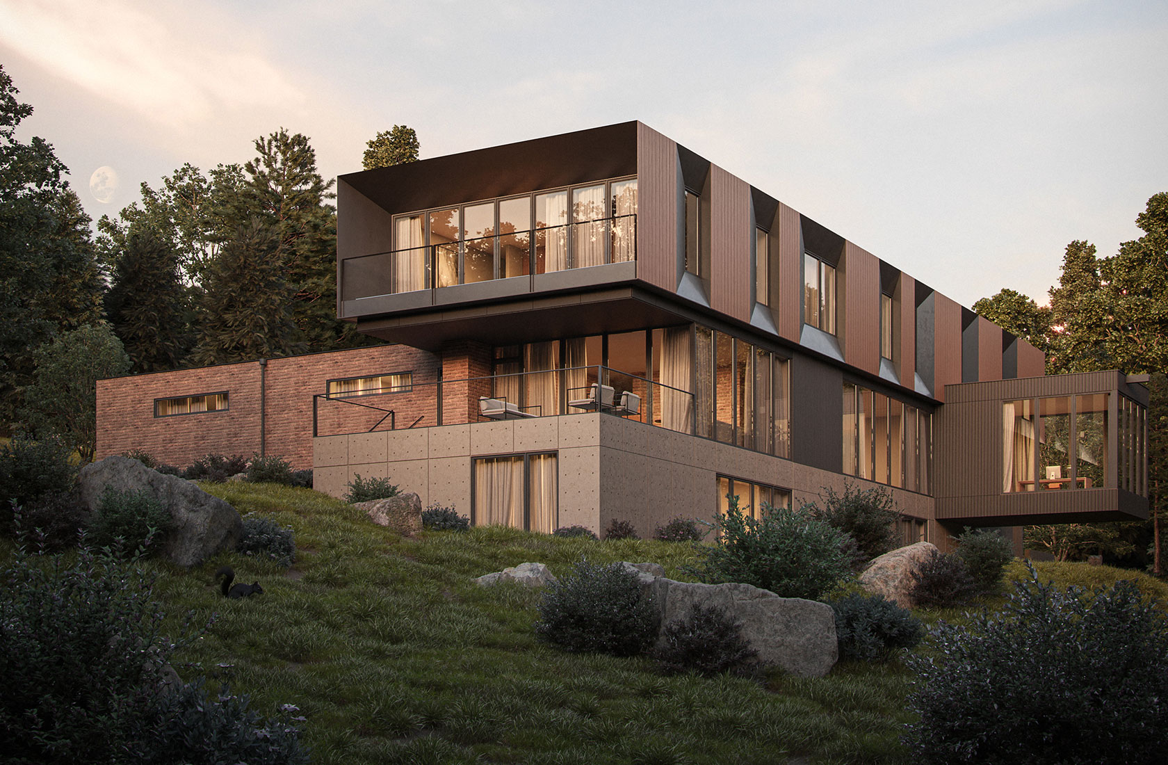 Brickburn Estate — custom home by Anonymous Architecture, Calgary Alberta